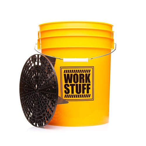 Seau de détail Work Stuff jaune + grille de protection - WASH 20L