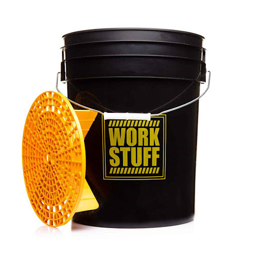 Seau de détail Work Stuff noir + grille de protection - RINSE 20L