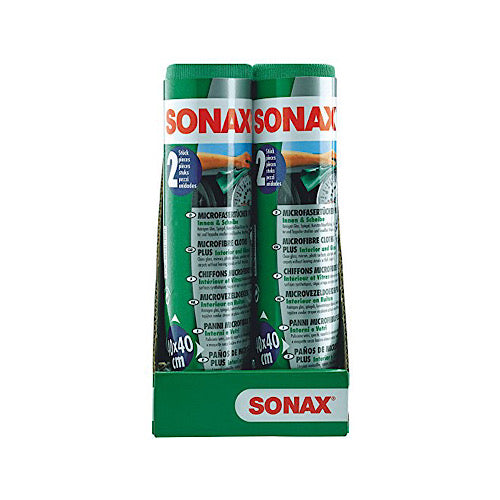 Sonax Chiffon Microfibre MicrofibreClothPlus Intérieur+Verre (2 pièces)