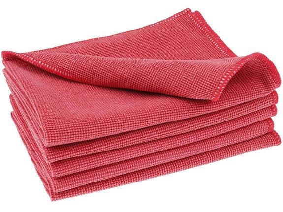 Microvezeldoek Rood 40x40