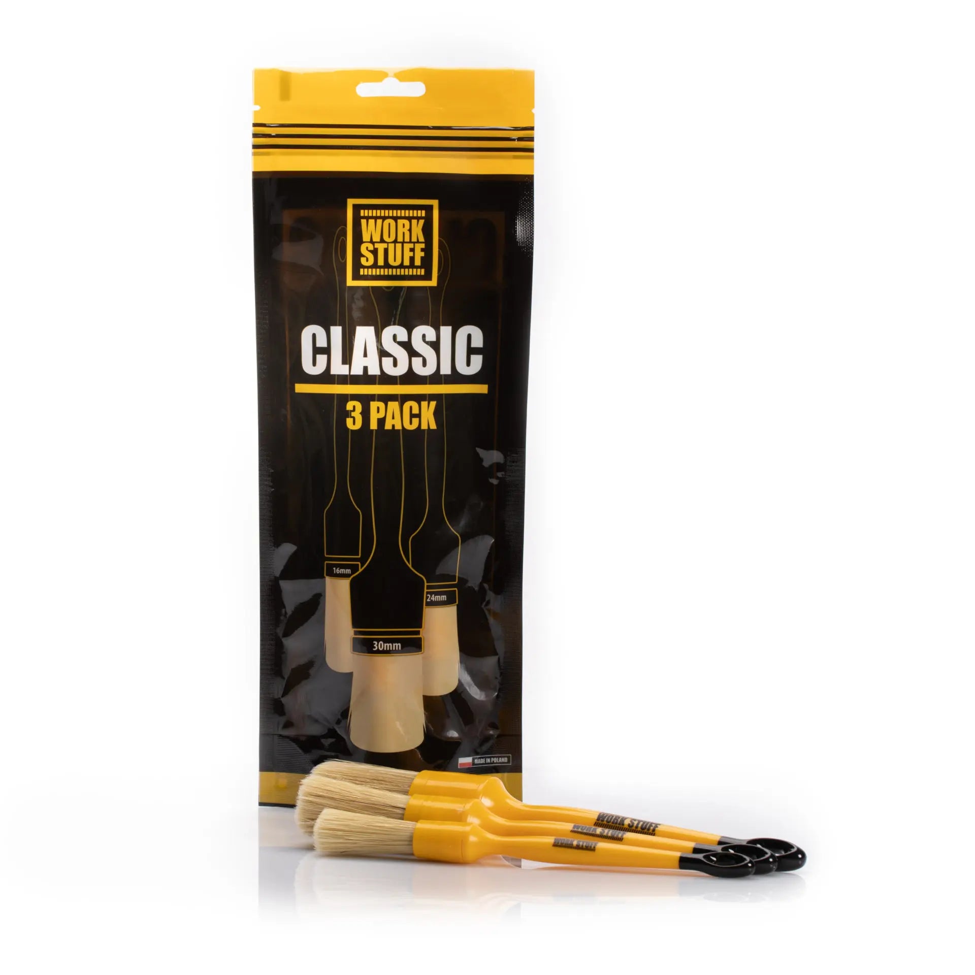 WORK STUFF Detailing Brush "Classic" 3 Pack