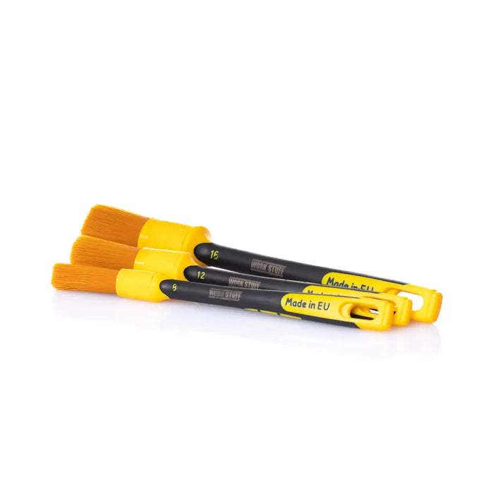 WORK STUFF Detailing Brush "Albino Orange" 3 Pack